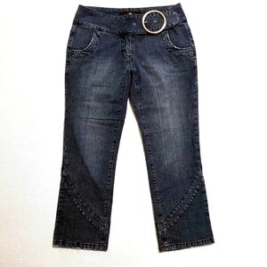 Vintage Y2K Belted Duchesse Capri Jeans Low Rise